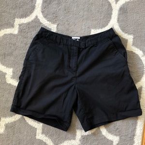 Adidas black athleisure shorts women’s size 10